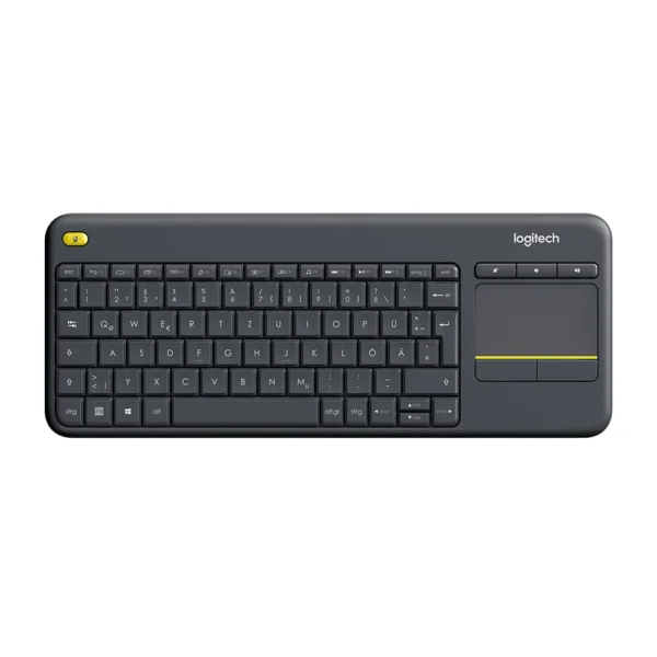 Logitech K400 Plus Wireless Keyboard with Touchpad – Arabic, Black