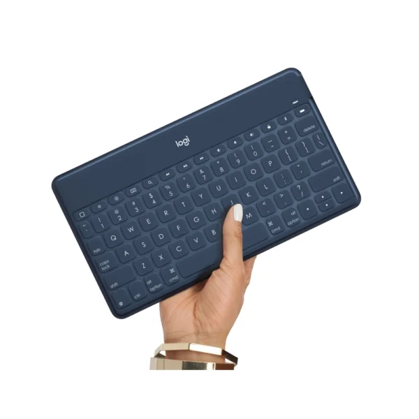 Logitech Keys-To-Go - Ultra-Light, Ultra-Portable Wireless Keyboard for iPhone, iPad, Apple TV, and Mac - Classic Blue - Image 2
