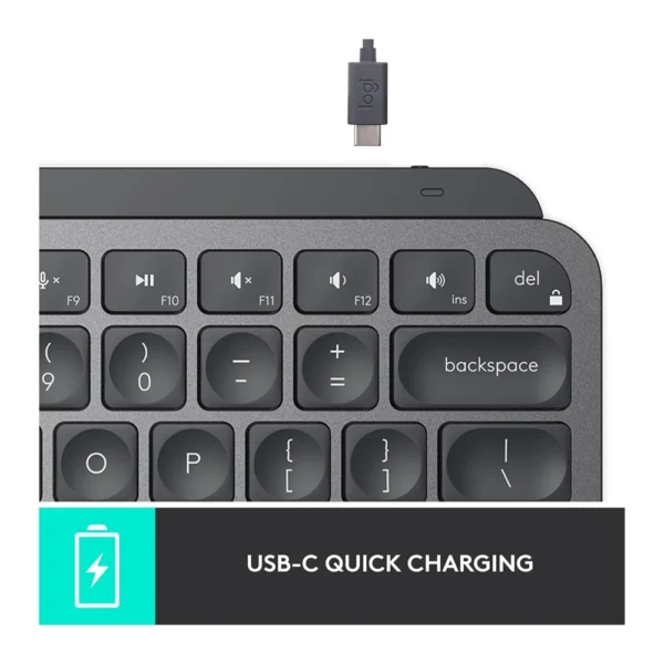 Logitech MX KEYS MINI - Compact Wireless Keyboard with Illuminated Keys and Easy-Switch Connectivity - Image 4