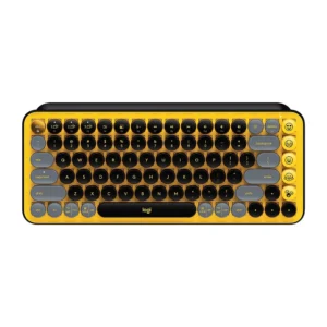 Logitech POP Keys Wireless Mechanical Emoji Keyboard – Blast Yellow