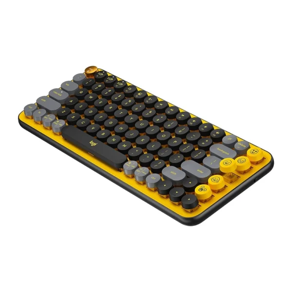 Logitech POP Keys Wireless Mechanical Emoji Keyboard – Blast Yellow - Image 5