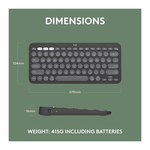 Logitech Pebble Keys 2 K380s Bluetooth Keyboard - Image 5