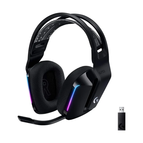 Logitech G733 Wireless RGB Gaming Headset – Black