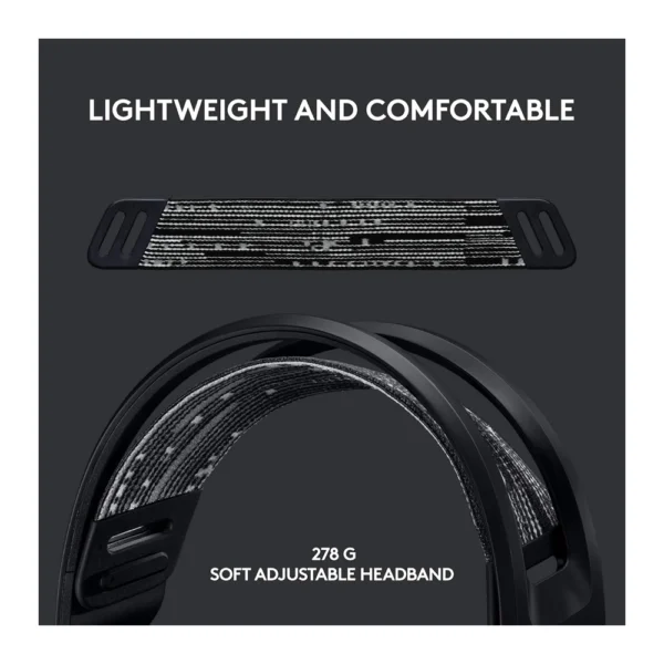 Logitech G733 Wireless RGB Gaming Headset – Black - Image 2