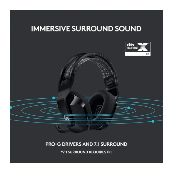 Logitech G733 Wireless RGB Gaming Headset – Black - Image 6