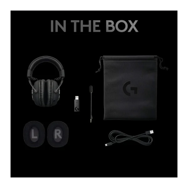 Logitech G PRO X Lightspeed Wireless Gaming Headset -Black - Image 4