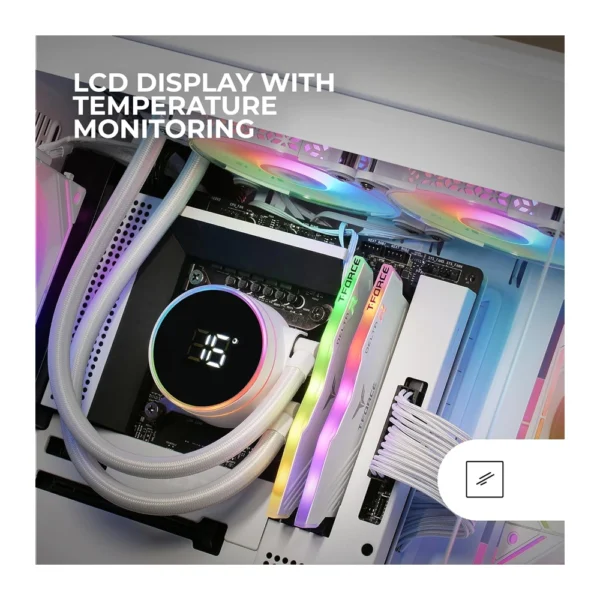 Mars Gaming ML-LCD240 White – AIO Water cooling (white) - Image 4