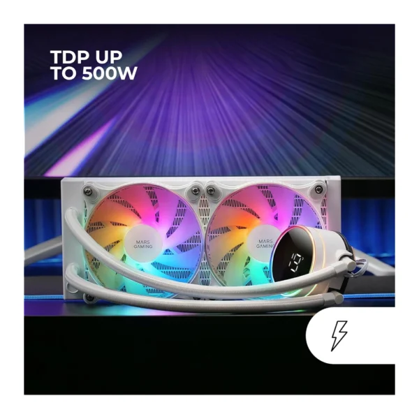 Mars Gaming ML-LCD240 White – AIO Water cooling (white) - Image 5