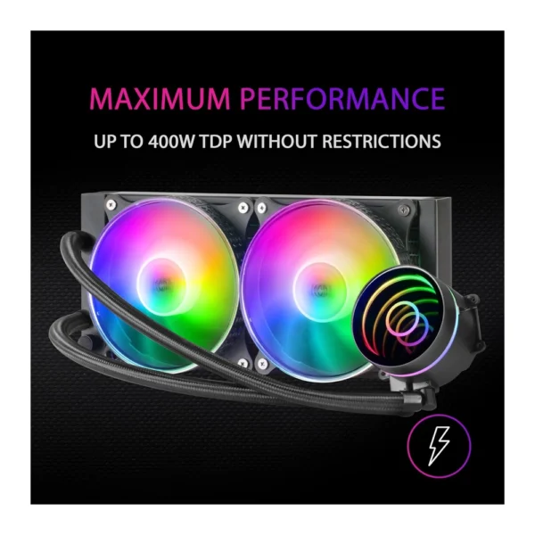 Mars Gaming ML-ONE240 Water cooling AIO – Black Edition - Image 3