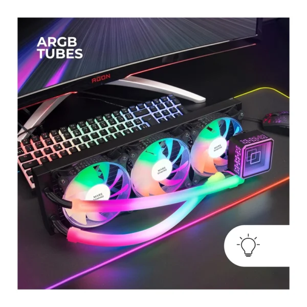 Mars Gaming ML-Ultra360 Water cooling AIO – Black - Image 6