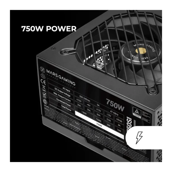 Mars Gaming MPB750Si 750W PSU -7 Years Warranty - Image 4