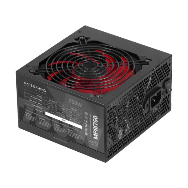 Mars Gaming PSU MPIII 750W- 5 Years Warranty