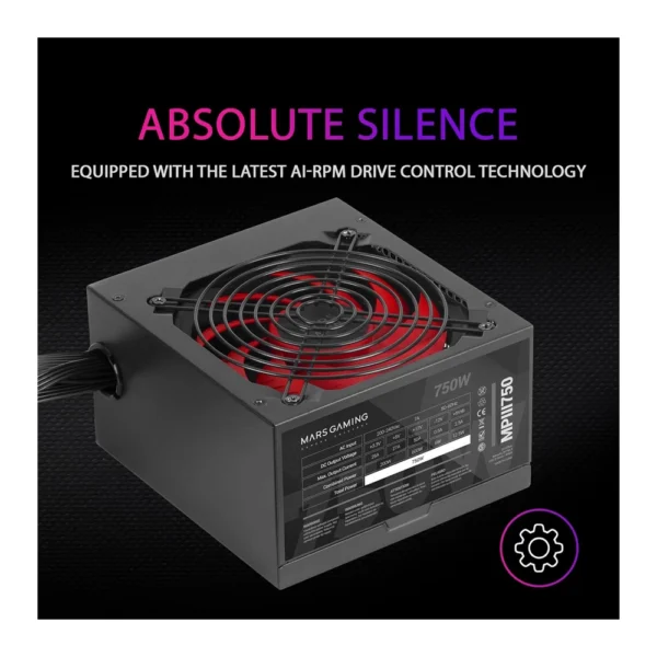 Mars Gaming PSU MPIII 750W- 5 Years Warranty - Image 3