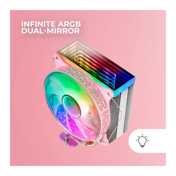 Mars Gaming MCPU-VR CPU Cooler – Pink - Image 2