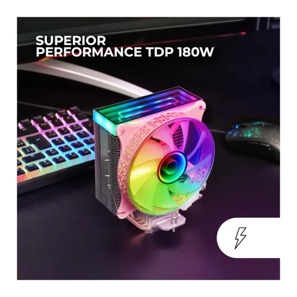Mars Gaming MCPU-VR CPU Cooler – Pink - Image 5