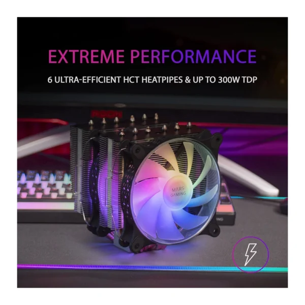 Mars Gaming MCPU-XT CPU Cooler – White - Image 2