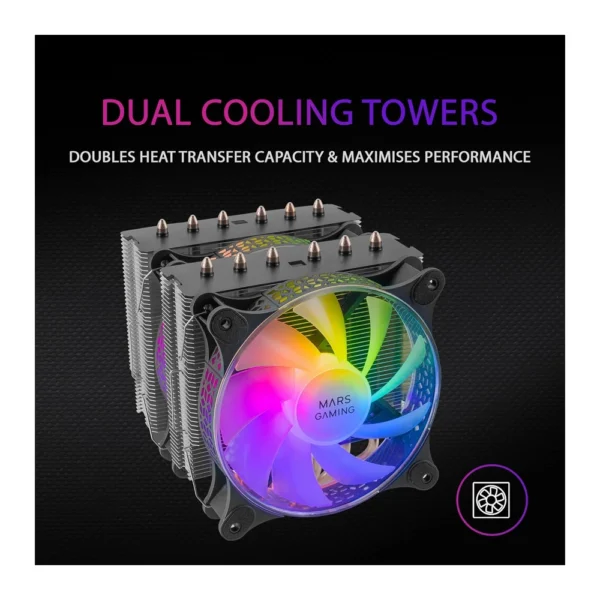 Mars Gaming MCPU-XT CPU Cooler – White - Image 6