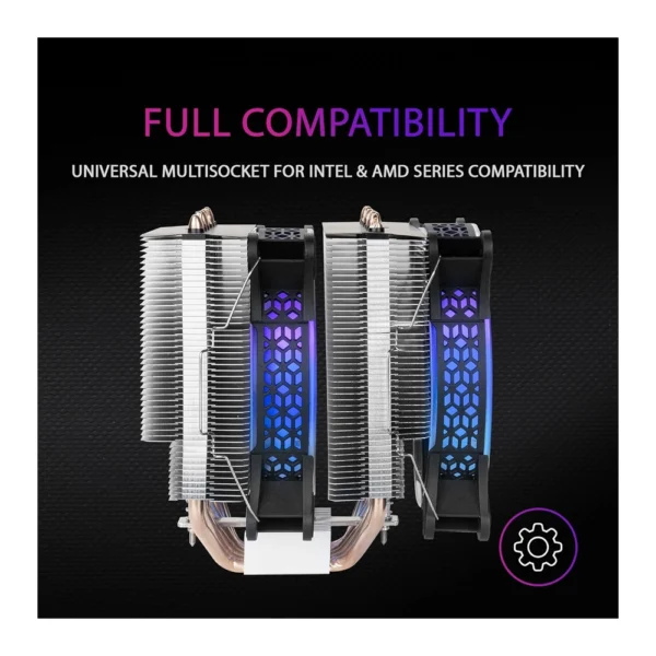Mars Gaming MCPU-XT CPU Cooler – White - Image 4