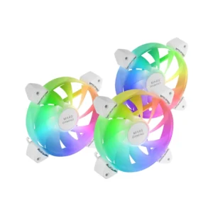 Mars Gaming MF-3AR 3-in-1 120mm ARGB Frameless Fan Kit – White