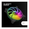 Mars Gaming MF-3DKIT – 3x12cm Infinite Mirror ARGB Fans -Black - Image 2