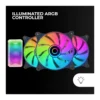 Mars Gaming MF-3DKIT – 3x12cm Infinite Mirror ARGB Fans -Black - Image 3