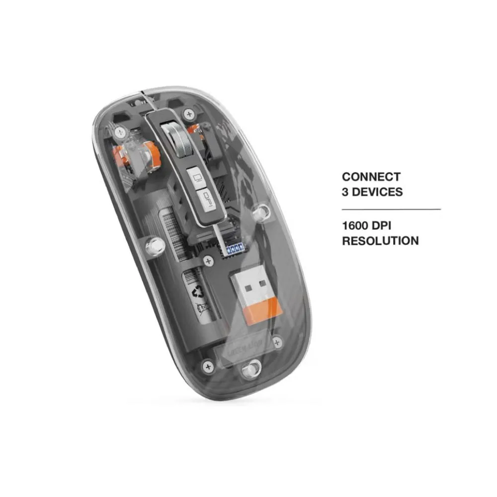 Green Lion Transparent Mouse 2 1600DPI - Image 2