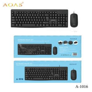 AOAS A-1016 Wired Keyboard & Mouse Set