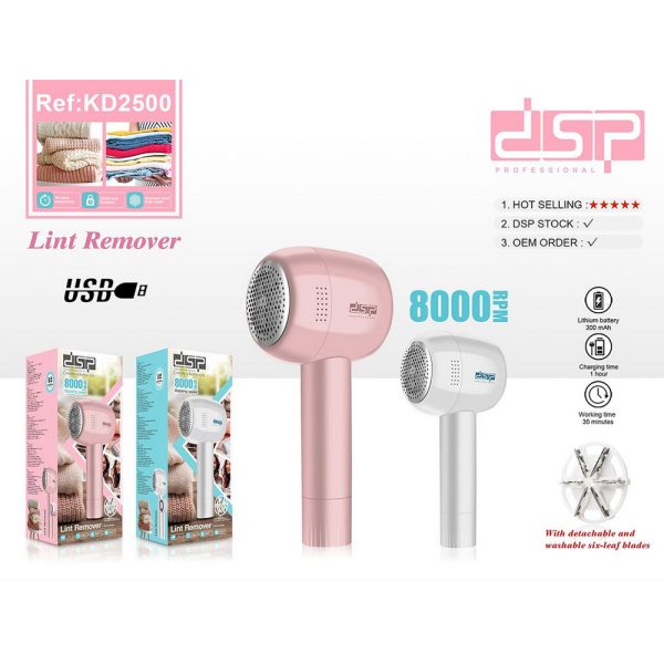 DSP KD2500, Lint Remover Rechargeable - Image 2