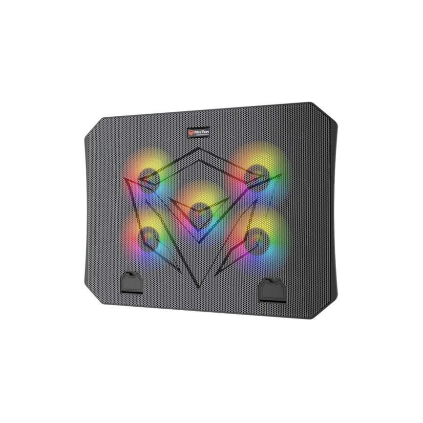 Meetion MT-CP3030 RGB Gaming Cooling Pad, 5Fans, 9-15.5” Compatibility, Silent - Image 3