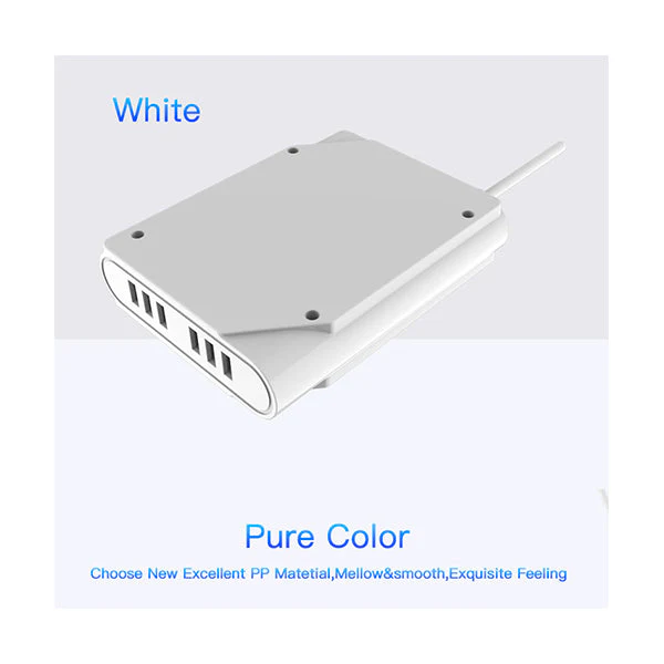 MOXOM UK PLUG EXTENSION SOCKET WITH 4 ANTI STATIC UNIVERSAL POWER SOCKET 6 USB PORTS CHARGER ADAPTER OUTPUT 3.4A SURGE PROTECTOR POWER STRIP - 1.5meter KH-63Y - Image 5