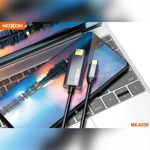 MOXOM 4K Full HD Display 2m Type-C to HDMI Cable for Monitor, Projector, Laptops, Mobiles and TV 4K HD - Image 3