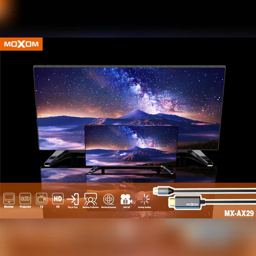 MOXOM 4K Full HD Display 2m Type-C to HDMI Cable for Monitor, Projector, Laptops, Mobiles and TV 4K HD - Image 6